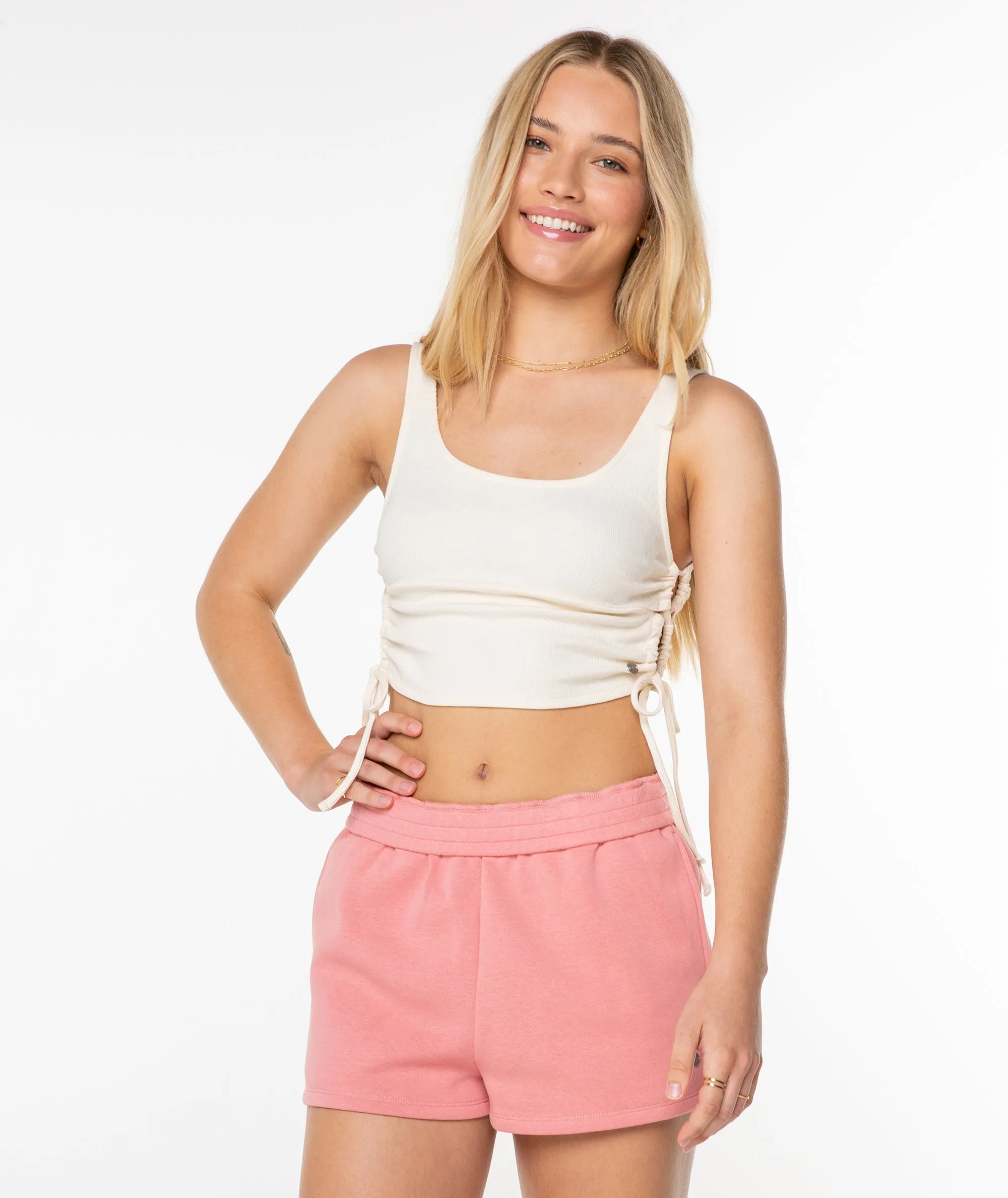 Roxy Women's Surf Stoked Tank - Snow White Solid sold by Sun Diego Boardshops