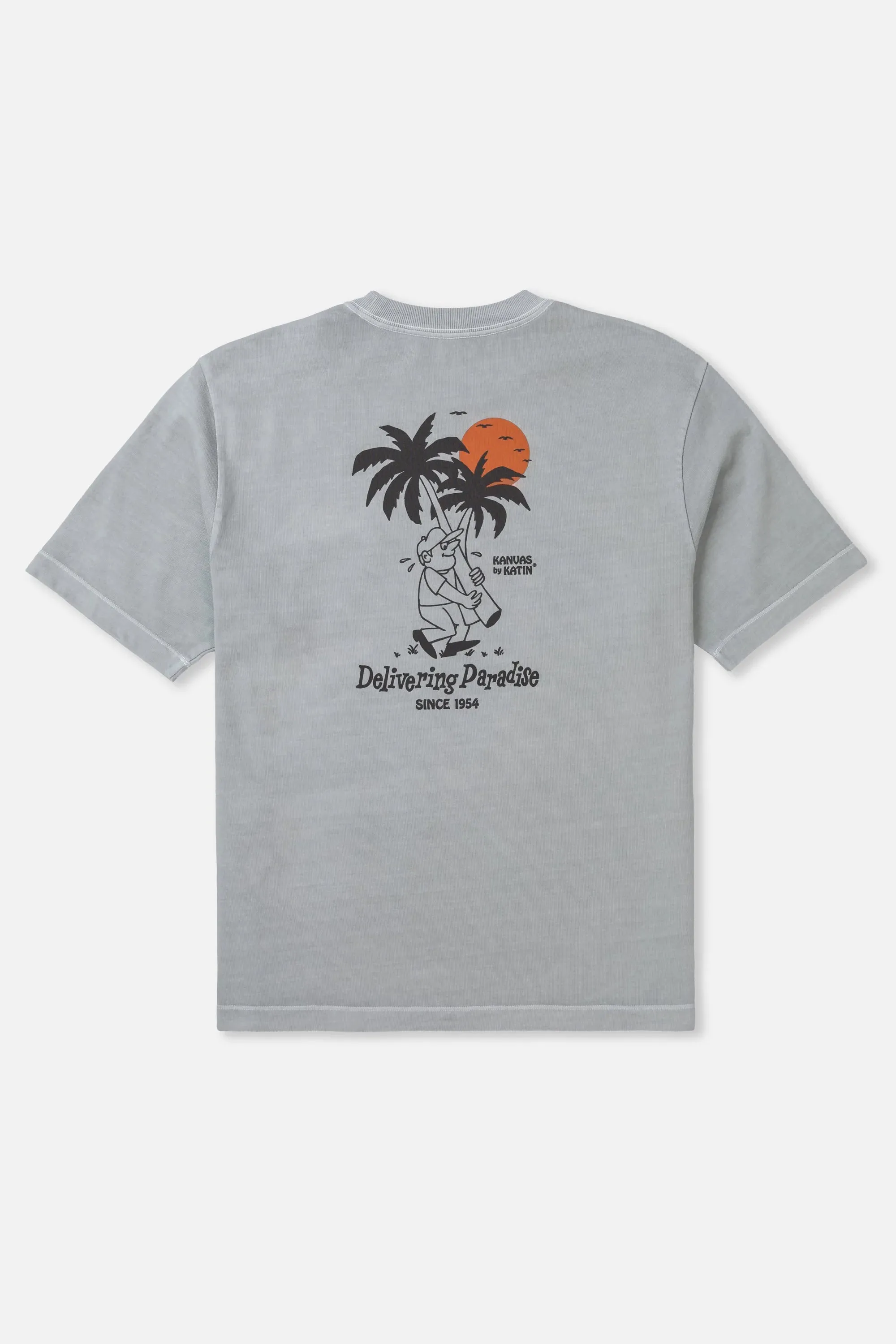 Katin Men's Delivery Box Fit Tee - Neutral Gray sold by Sun Diego Boardshops