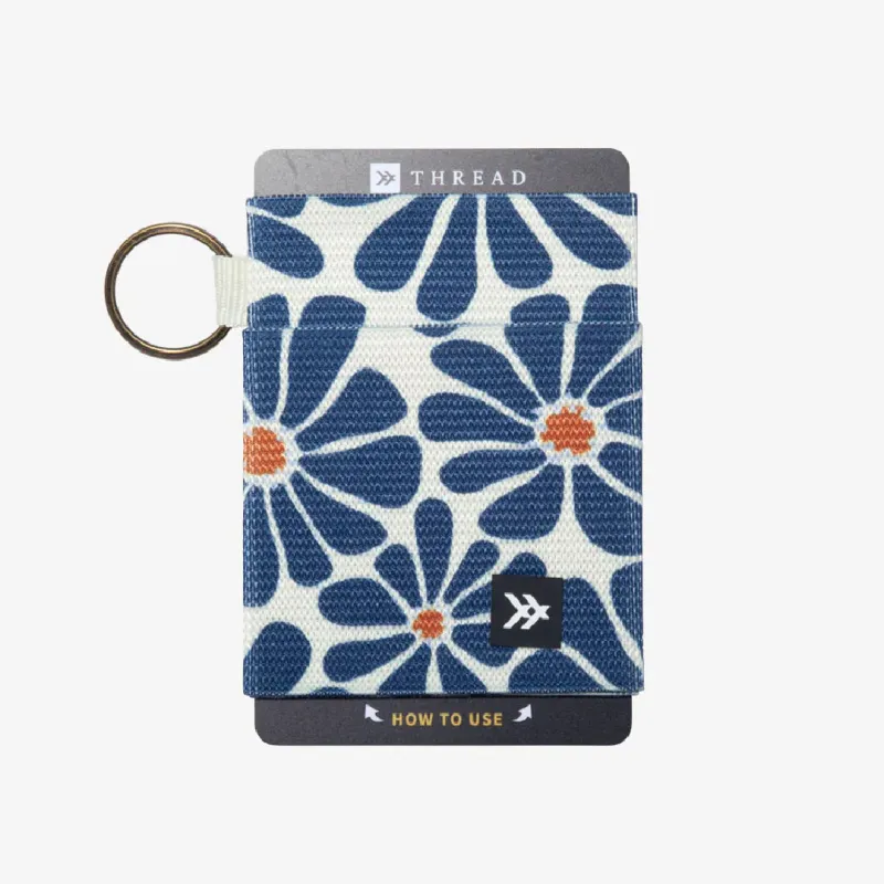 Thread Elastic Wallet - Emmeline Navy made by Sun Diego Boardshops