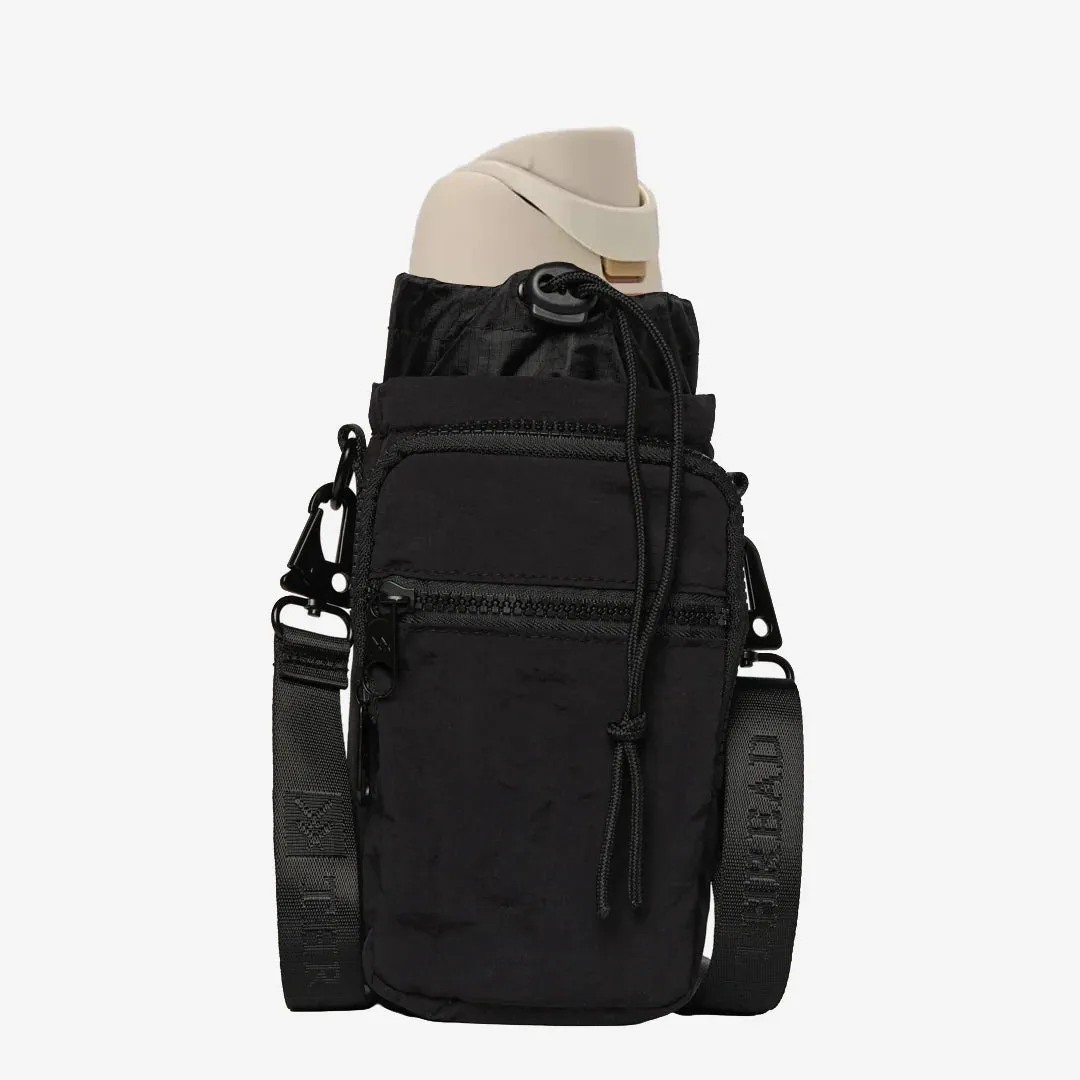 Thread Water Bottle Sling Bag - Black sold by Sun Diego Boardshops