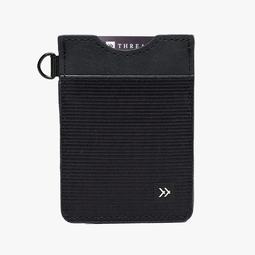 Thread Vertical Leather Wallet - Black sold by Sun Diego Boardshops