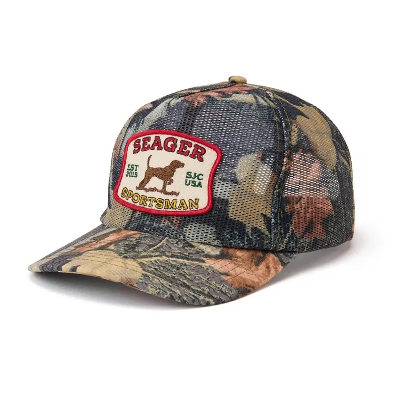 Seager Men's Sportsman Mesh Trucker Snapback SJC Camo - Camo-Sjc made by Seager