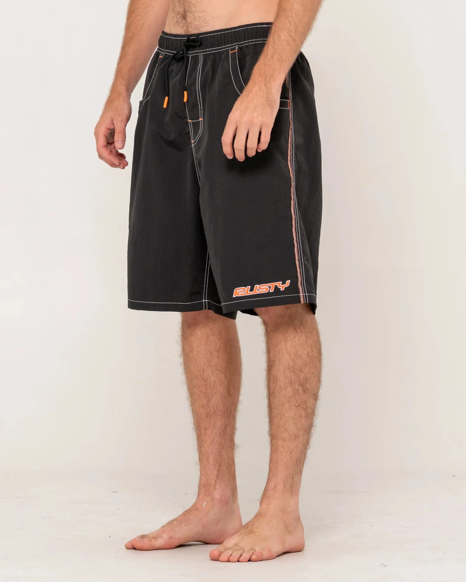 Rusty Flip Daddy Elastic Boardshort - Black 2 sold by Sun Diego Boardshops
