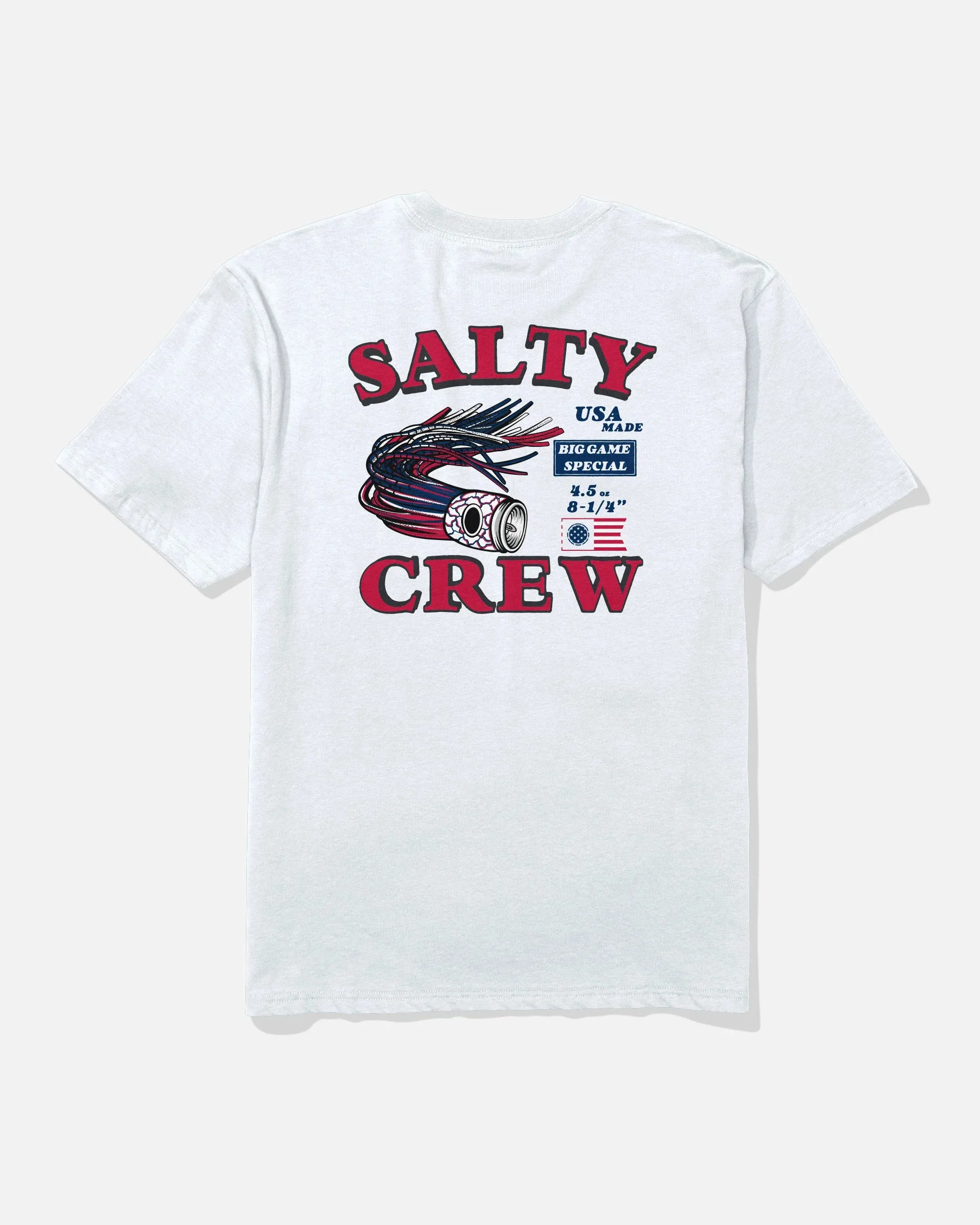 Salty Crew Men's America Lure Classic Tee - White sold by Sun Diego Boardshops