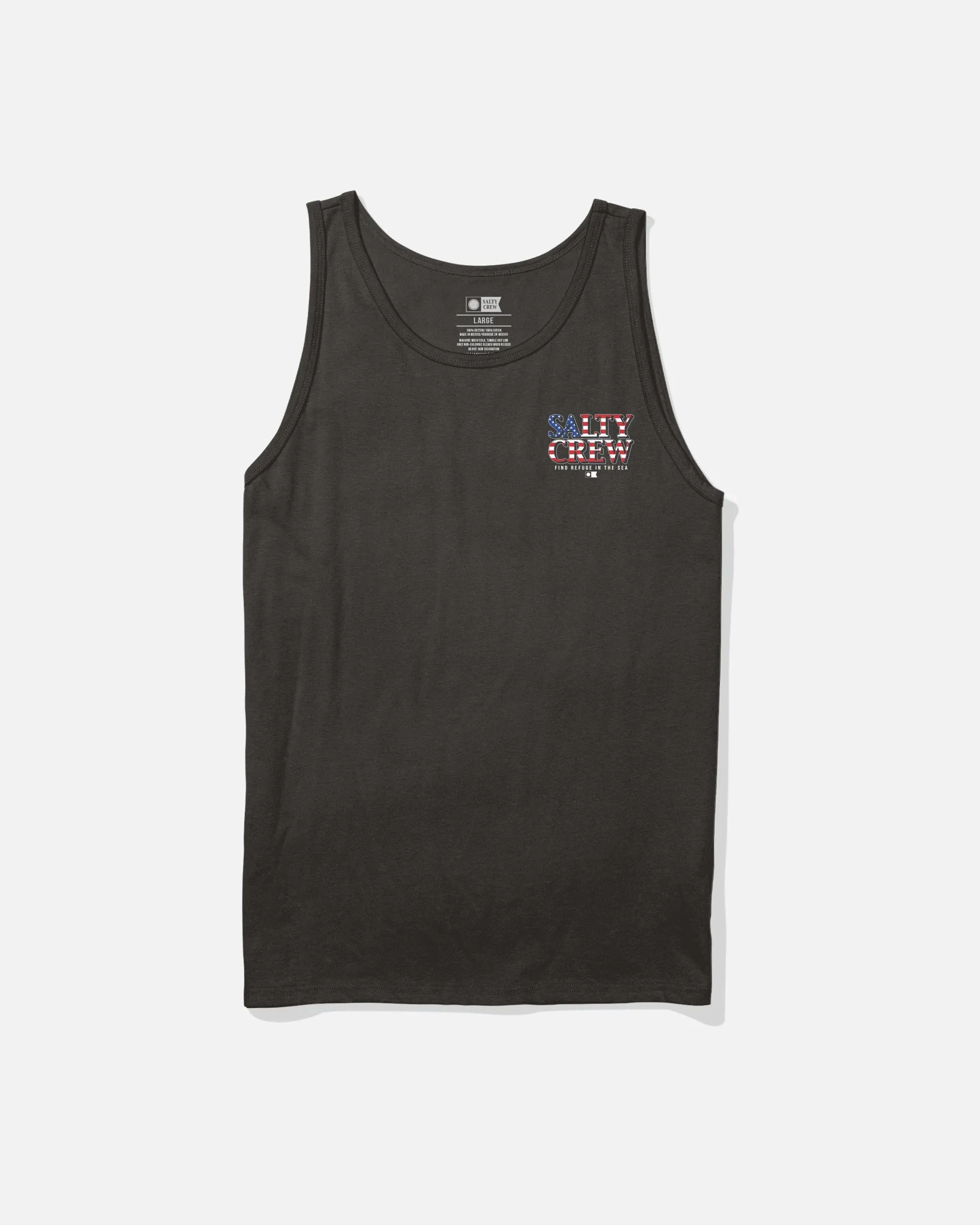 Salty Crew Men's America Optic Tank - Black sold by Sun Diego Boardshops product image thumbnail 2