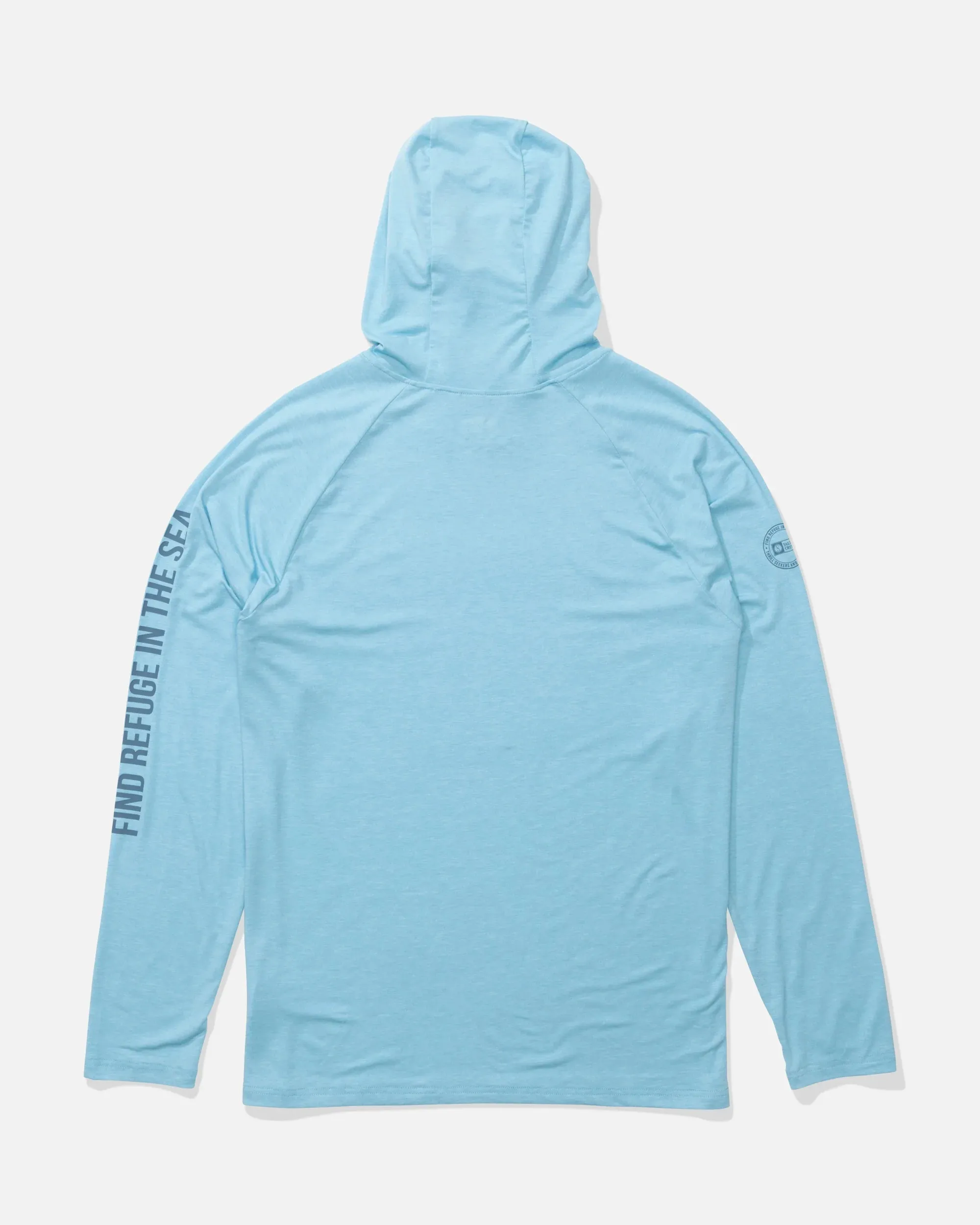 Salty Crew Men's Mariner Lite UV Hood - Air Blue sold by Sun Diego Boardshops product image thumbnail 2