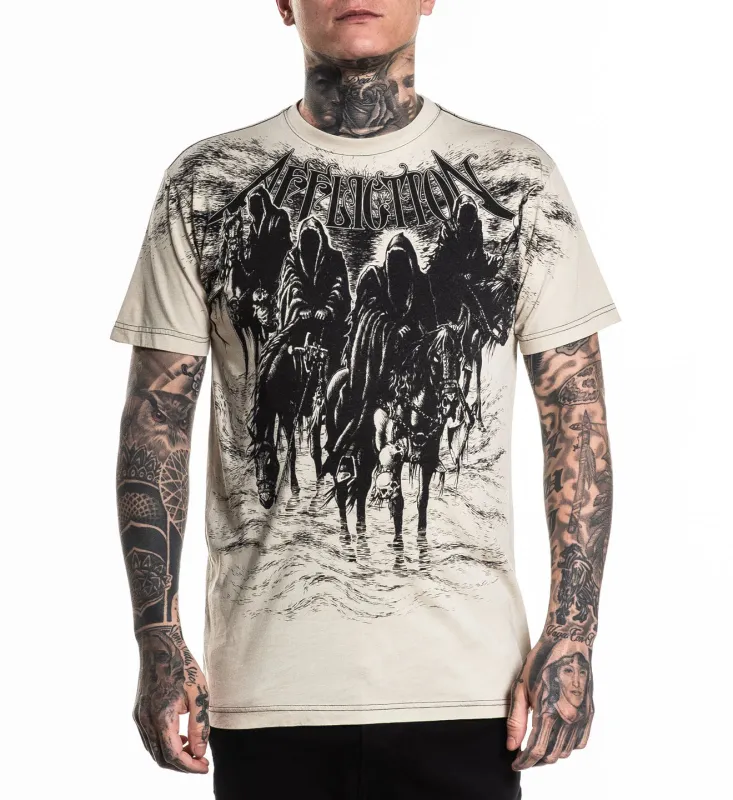 Affliction Men's Black Night Tee - Sand made by Affliction