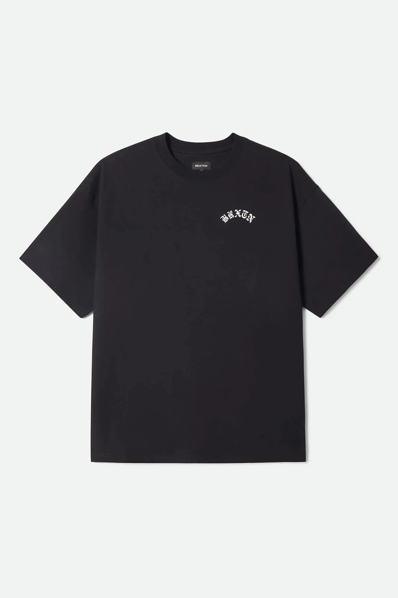 Brixton Men's Drive Short Sleeve Oversized T-Shirt - Black sold by Sun Diego Boardshops