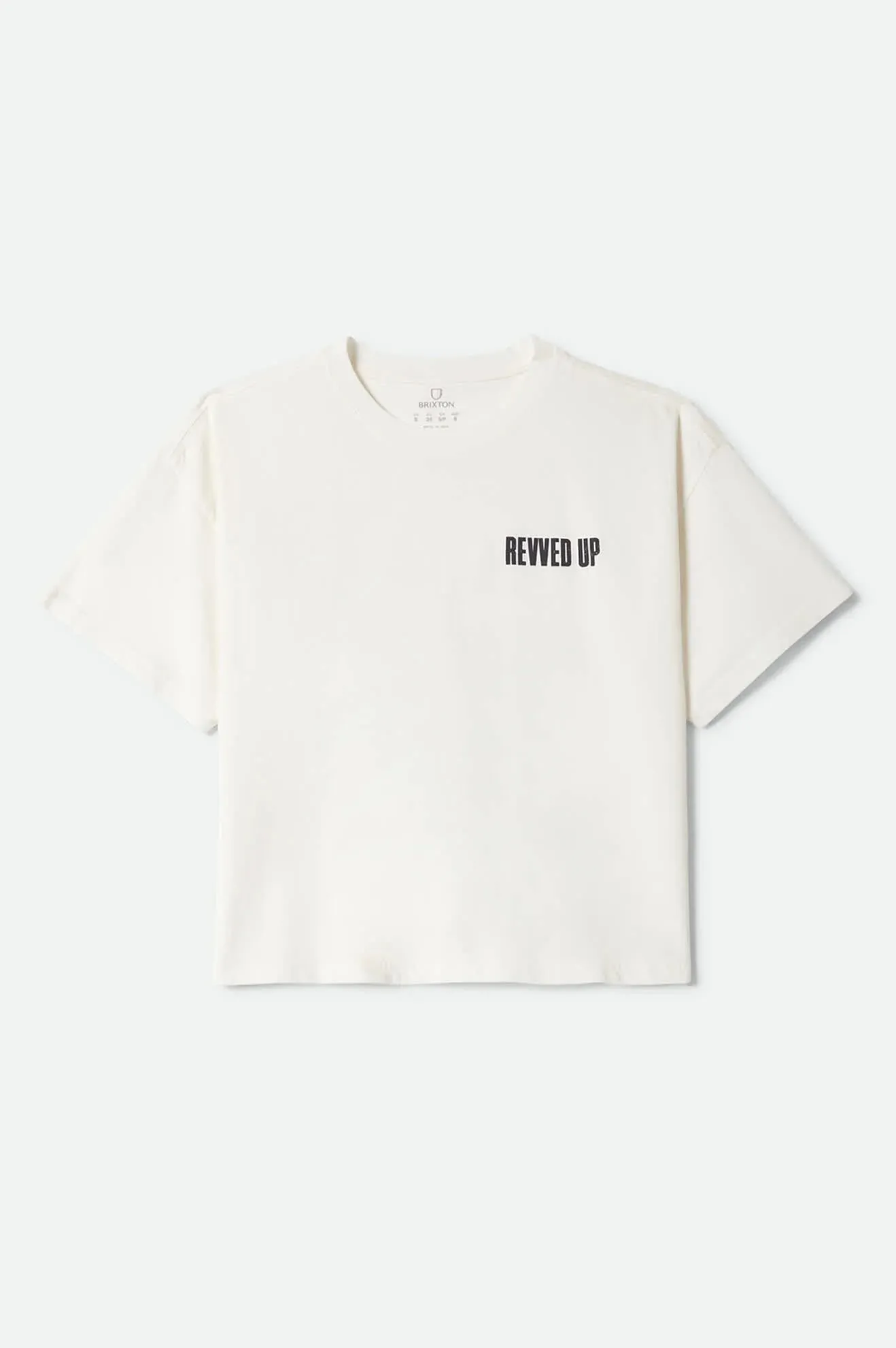 Brixton Women's Revved Up Boxy Crew T-Shirt - Off White sold by Sun Diego Boardshops product image thumbnail 2