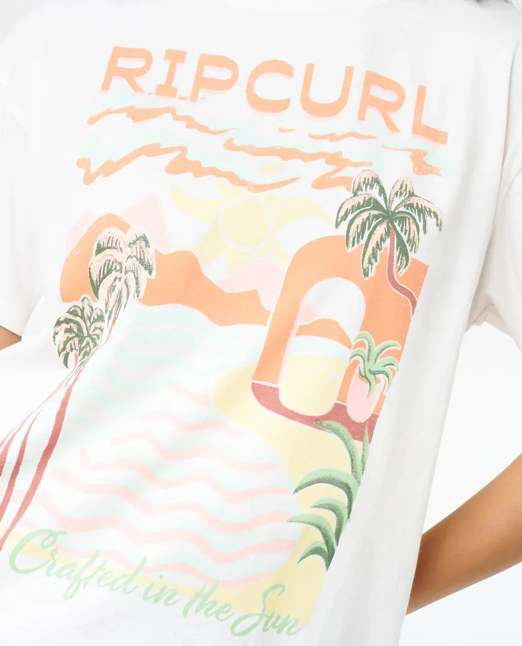 Rip Curl Women's Half Moon Bay Relaxed Tee - Bone sold by Sun Diego Boardshops product image thumbnail 5