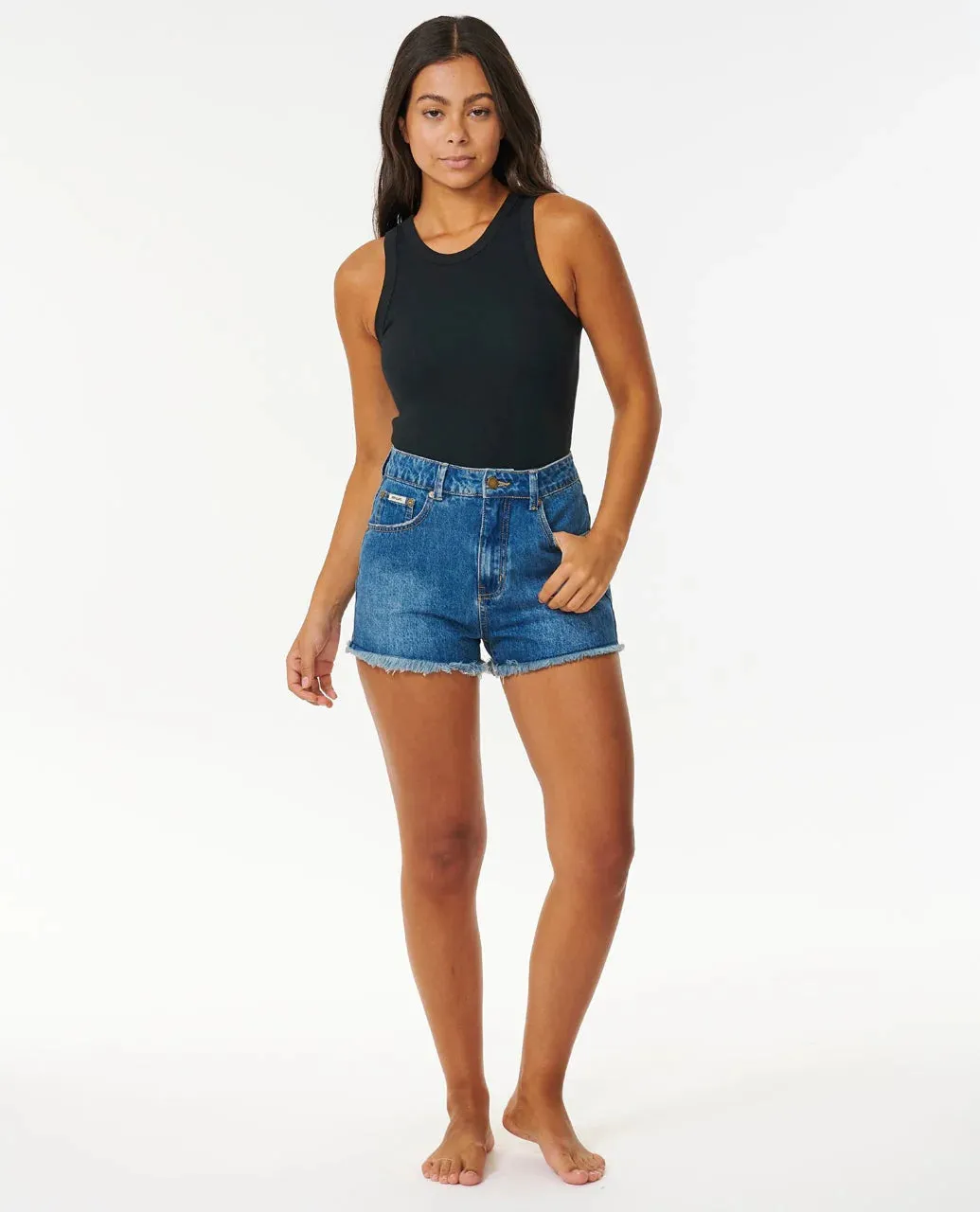 Rip Curl Women's Classic Ribbed Tank Top - Black sold by Sun Diego Boardshops product image thumbnail 4