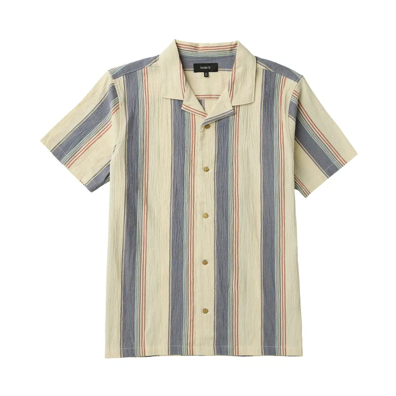 Roark Men's Gonzo Short Sleeve Button Up Shirt - Ivory made by Roark