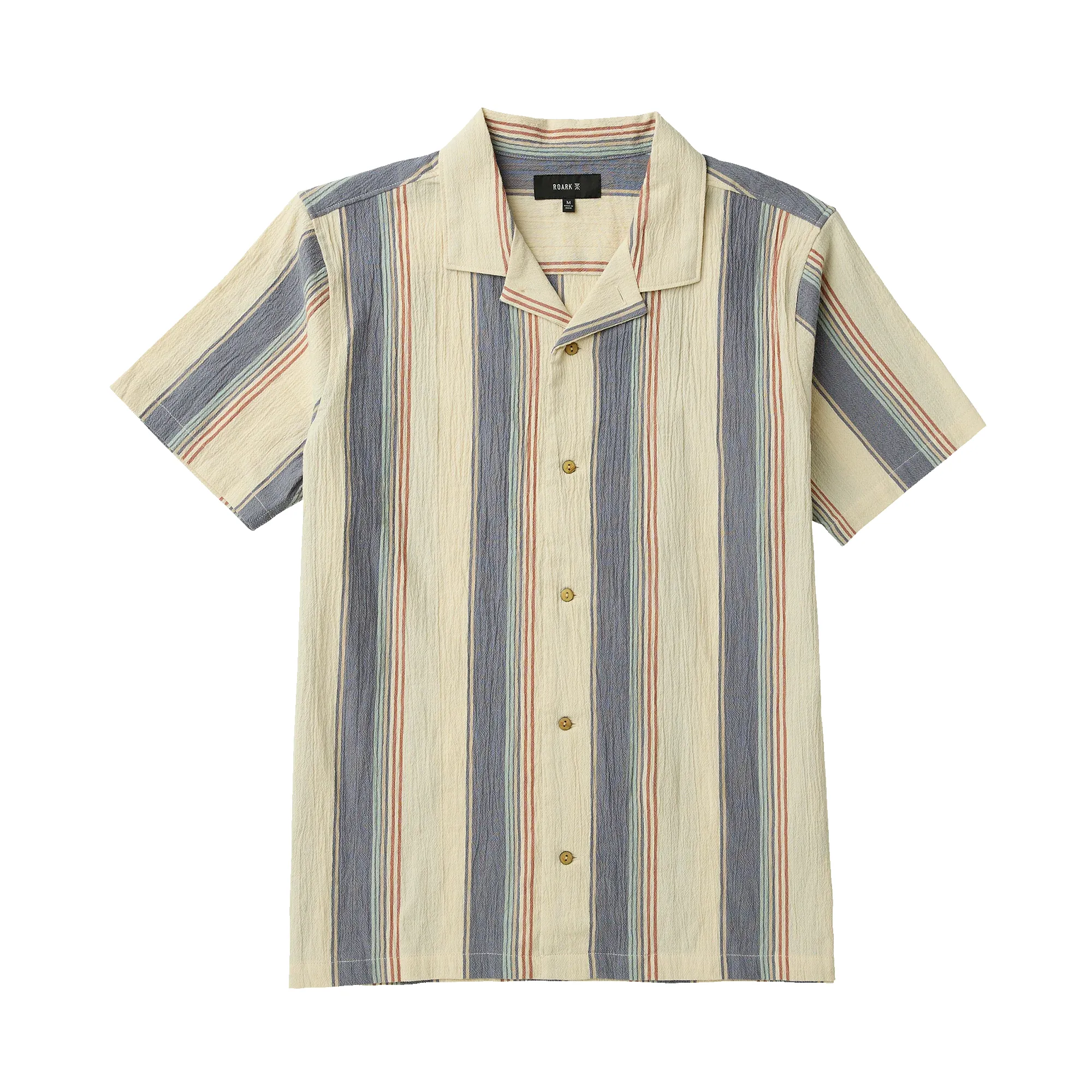 Roark Men's Gonzo Short Sleeve Button Up Shirt - Ivory sold by Sun Diego Boardshops