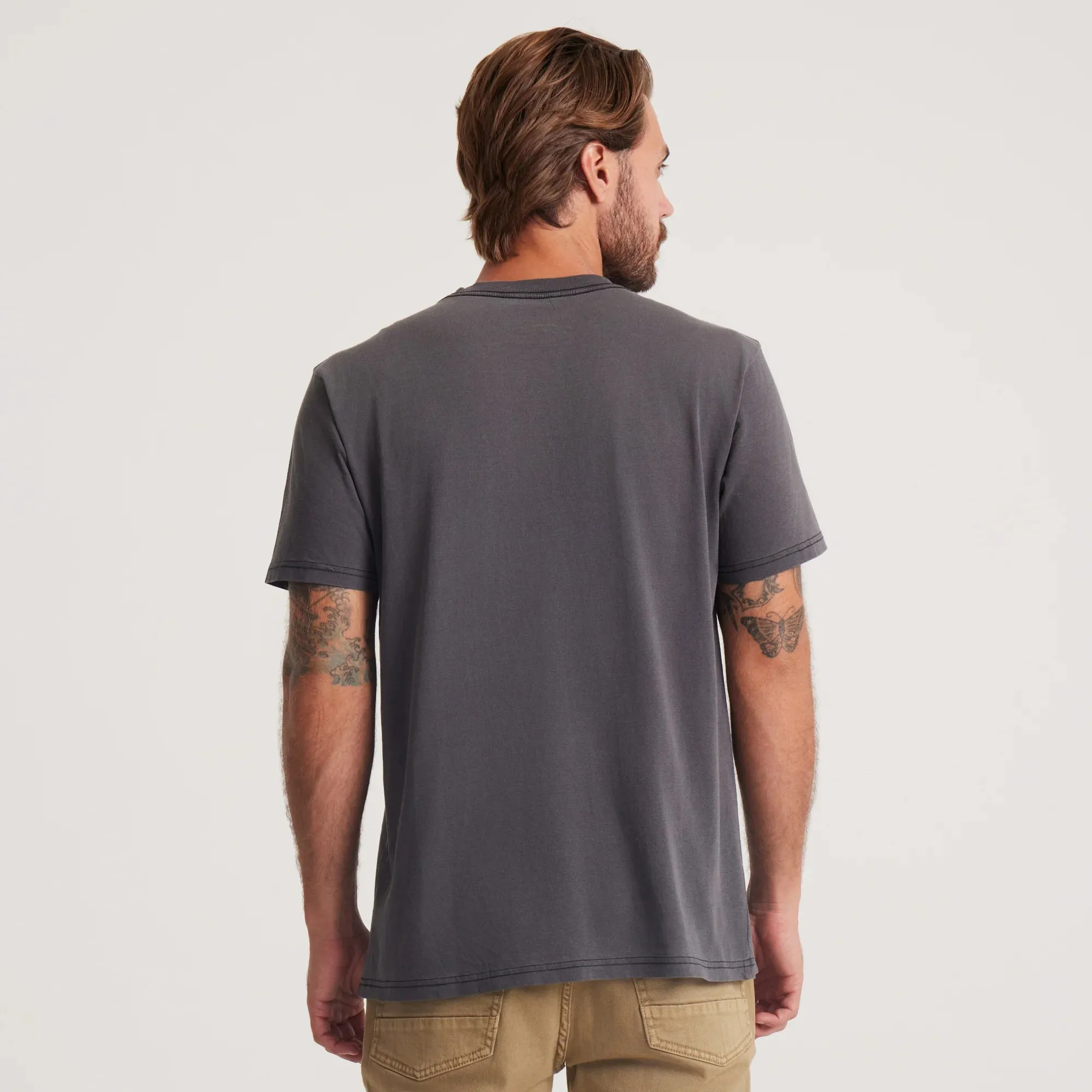 Roark Men's Made To Fade Short Sleeve Tee - Washed Black sold by Sun Diego Boardshops product image thumbnail 4
