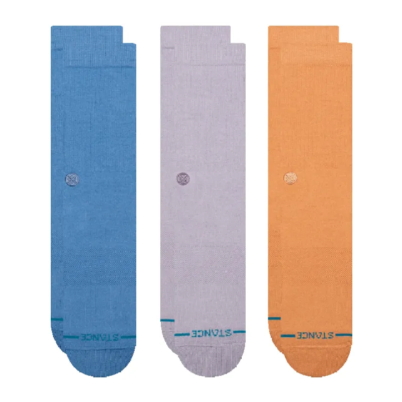 Stance Men's Icon 3 Pack Socks - Capri Blue made by Stance