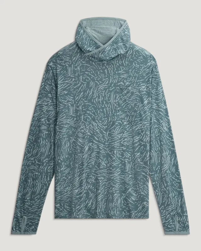 Free Fly Men's Bamboo Lightweight Hoodie - Tidal Flow Print Stormy Sea made by Sun Diego Boardshops