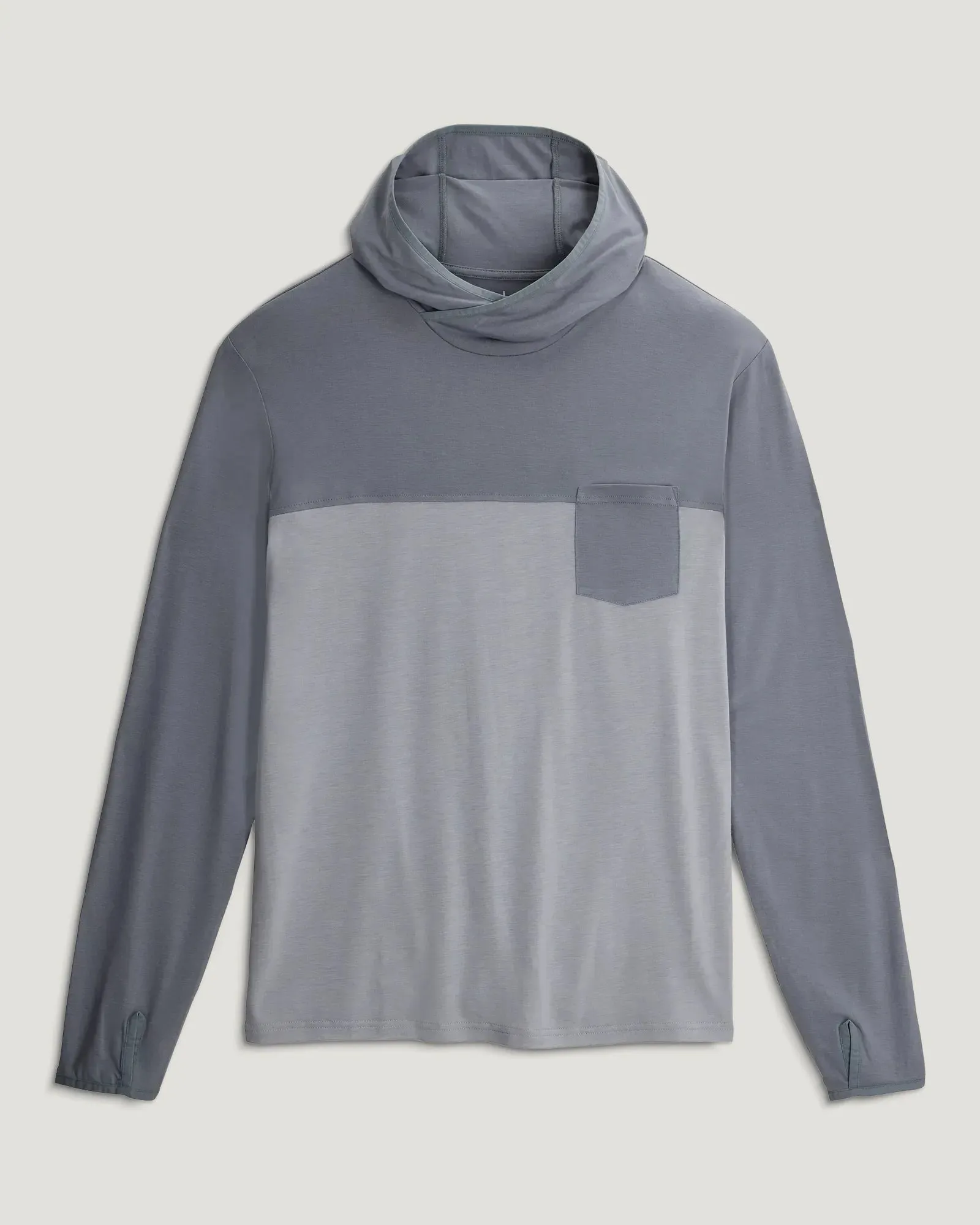 Free Fly Men's Bamboo Hybrid Hoodie - Slate/Aspen Grey sold by Sun Diego Boardshops