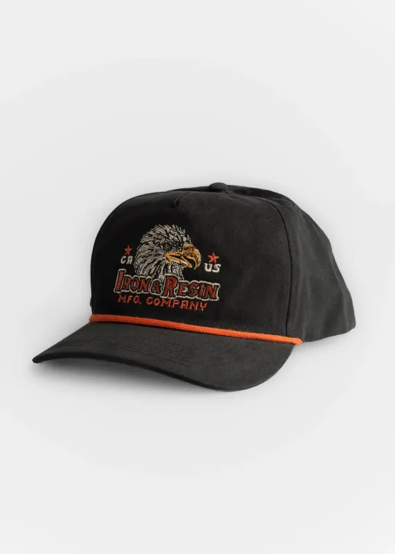Iron & Resin Men's Eagle Hat - Black made by Sun Diego Boardshops
