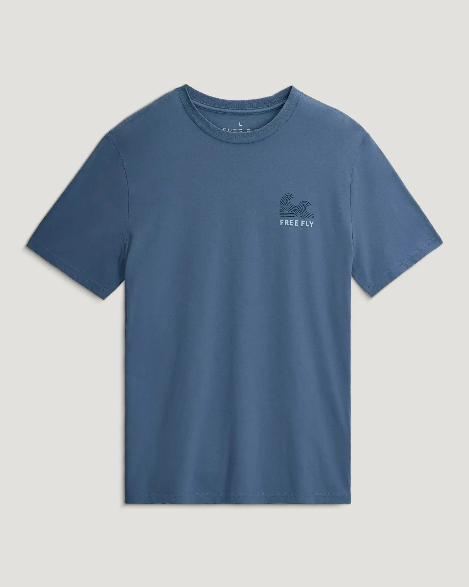 Free Fly Men's Beach Access Tee - Pacific Blue sold by Sun Diego Boardshops product image thumbnail 2