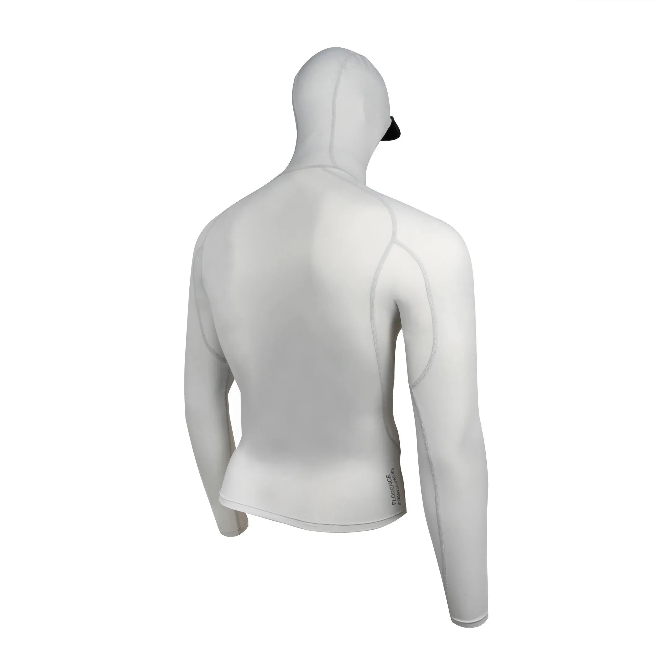 Florence Marine X Men's Long Sleeve Hooded Rashguard - Silver sold by Sun Diego Boardshops product image thumbnail 2