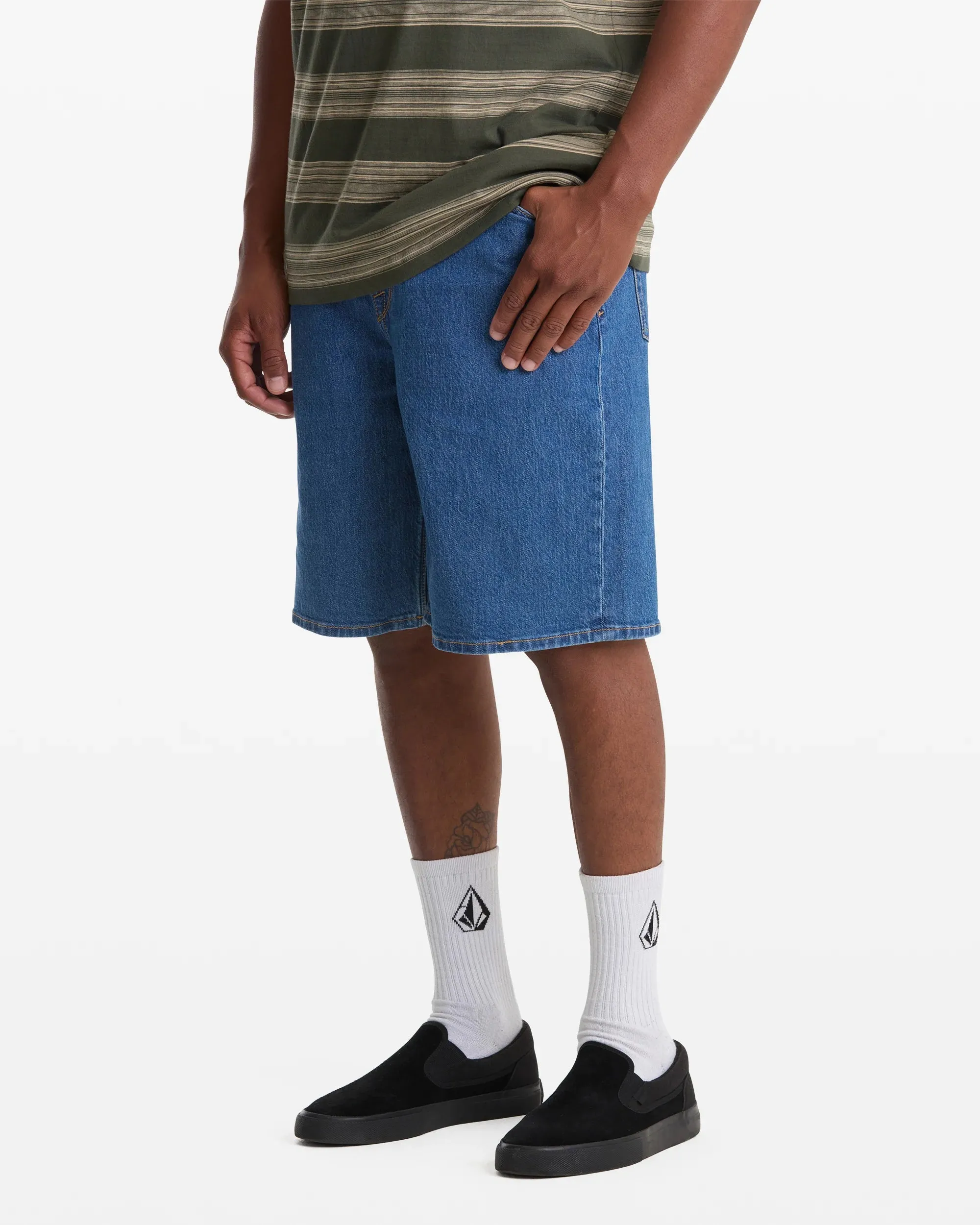 Volcom Men's Billow Denim Shorts - Bold Blue sold by Sun Diego Boardshops product image thumbnail 4