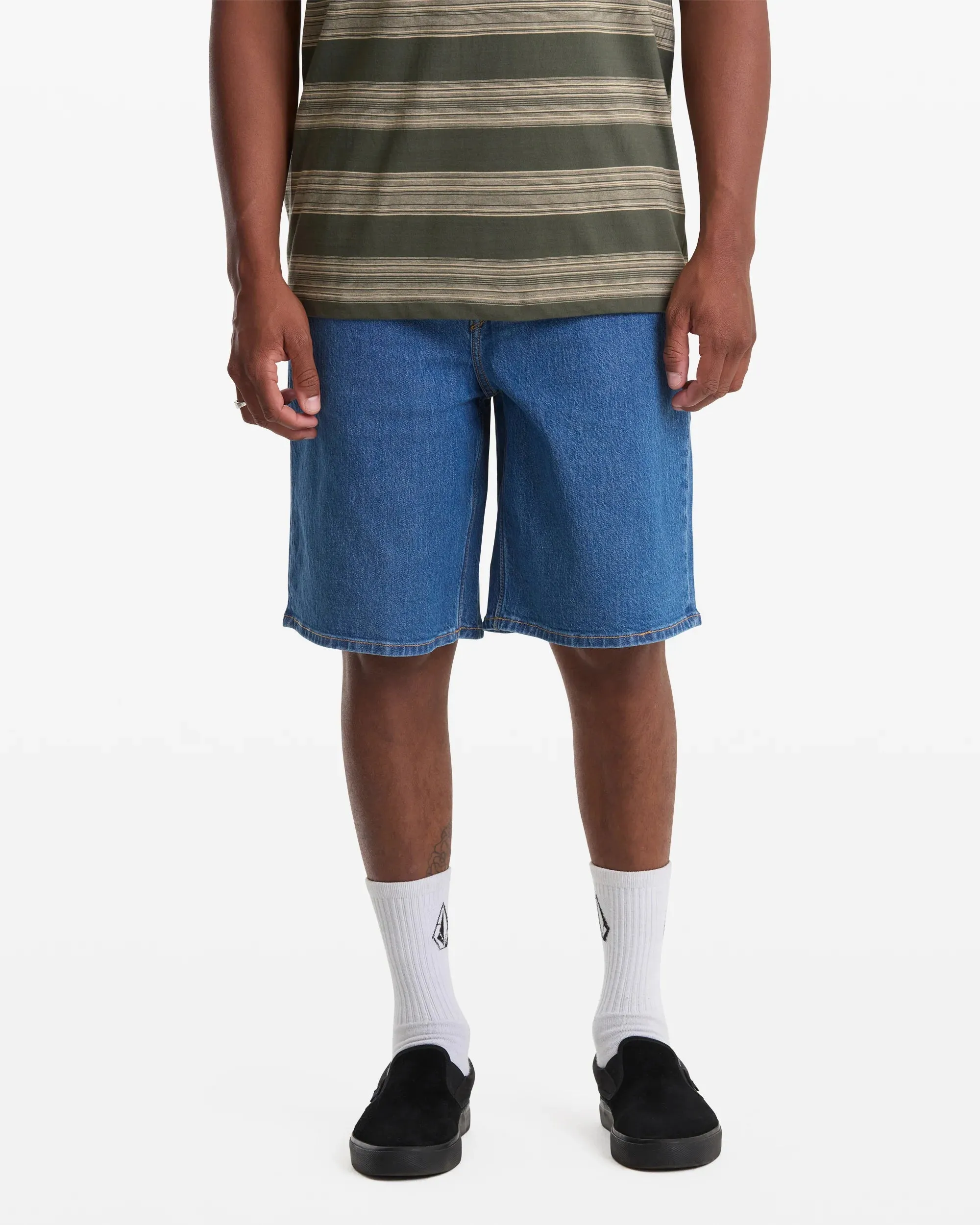 Volcom Men's Billow Denim Shorts - Bold Blue sold by Sun Diego Boardshops