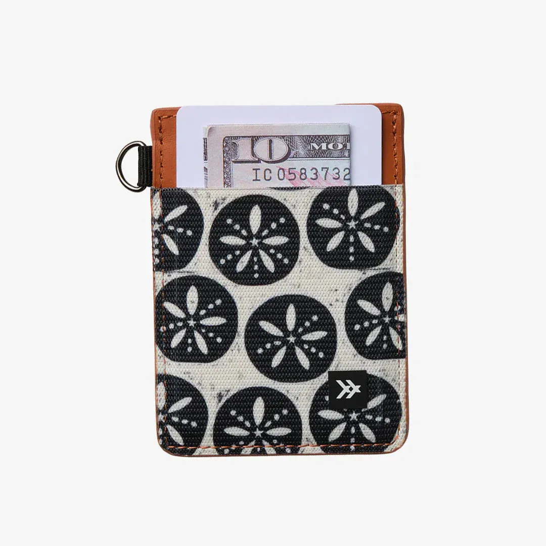 Thread Vertical Leather Wallet - Sand Dollar Black sold by Sun Diego Boardshops