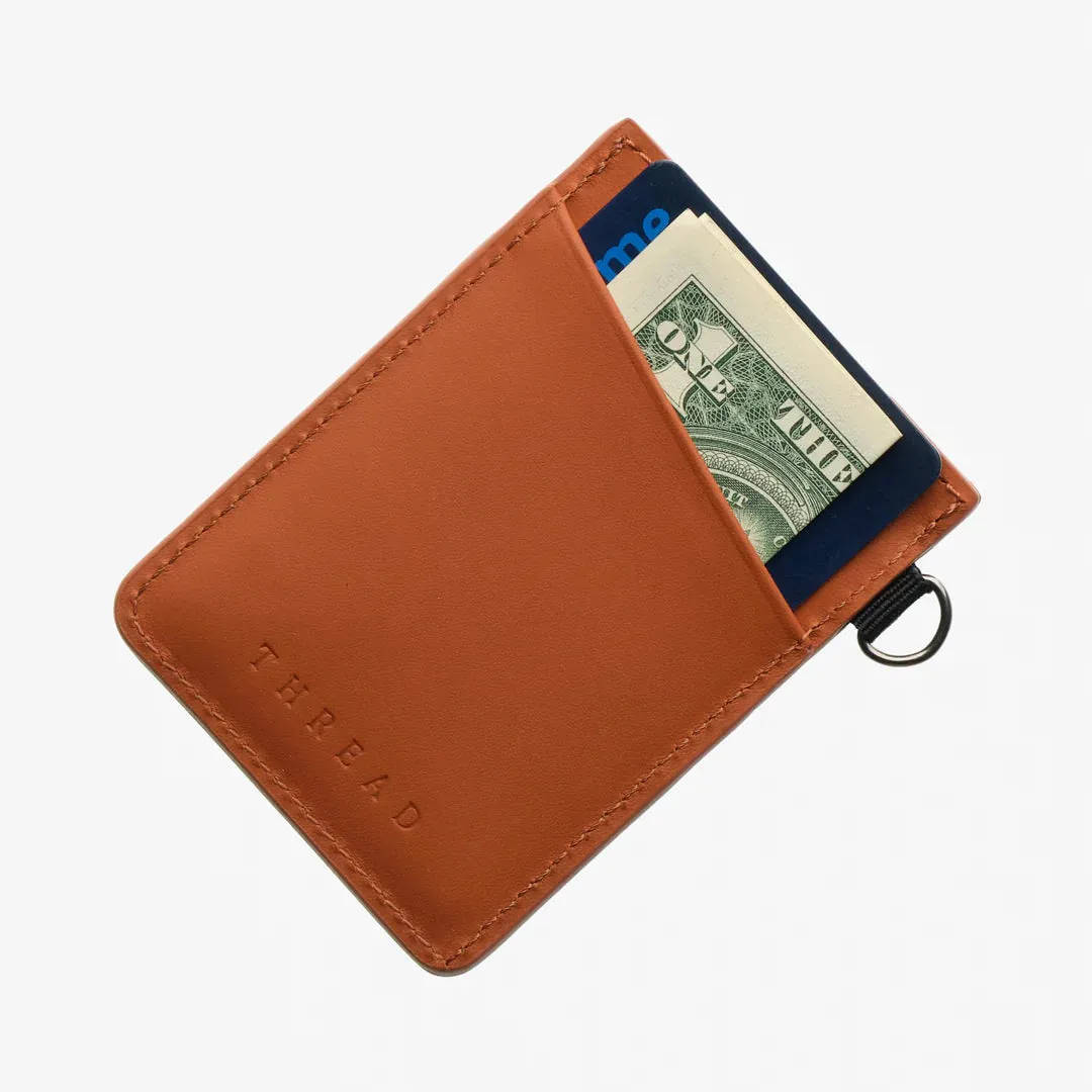 Thread Vertical Leather Wallet - Sand Dollar Black sold by Sun Diego Boardshops product image thumbnail 2