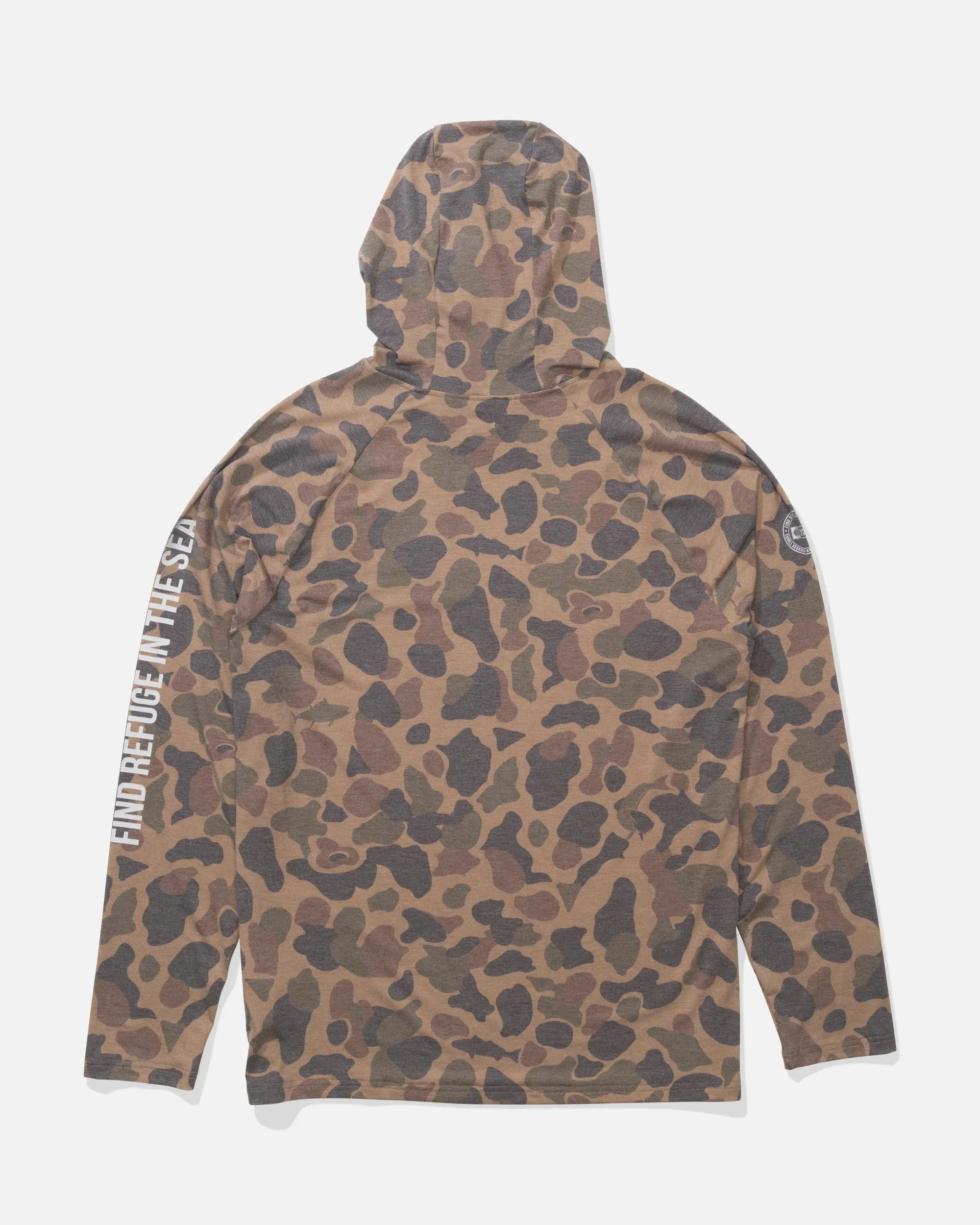 Salty Crew Men's Mariner Lite UV Hood - Tan Camo sold by Sun Diego Boardshops product image thumbnail 2