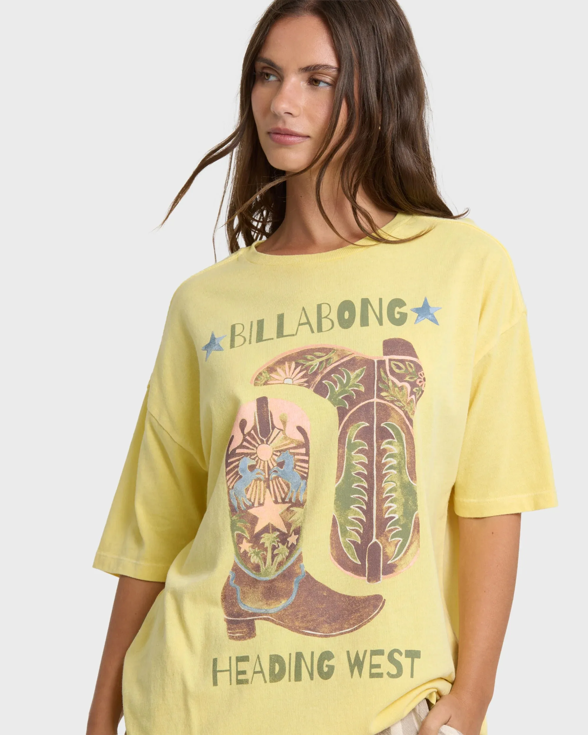 Billabong Women's Ready To Roam Short Sleeve Knit T-Shirt - Sundress sold by Sun Diego Boardshops product image thumbnail 5