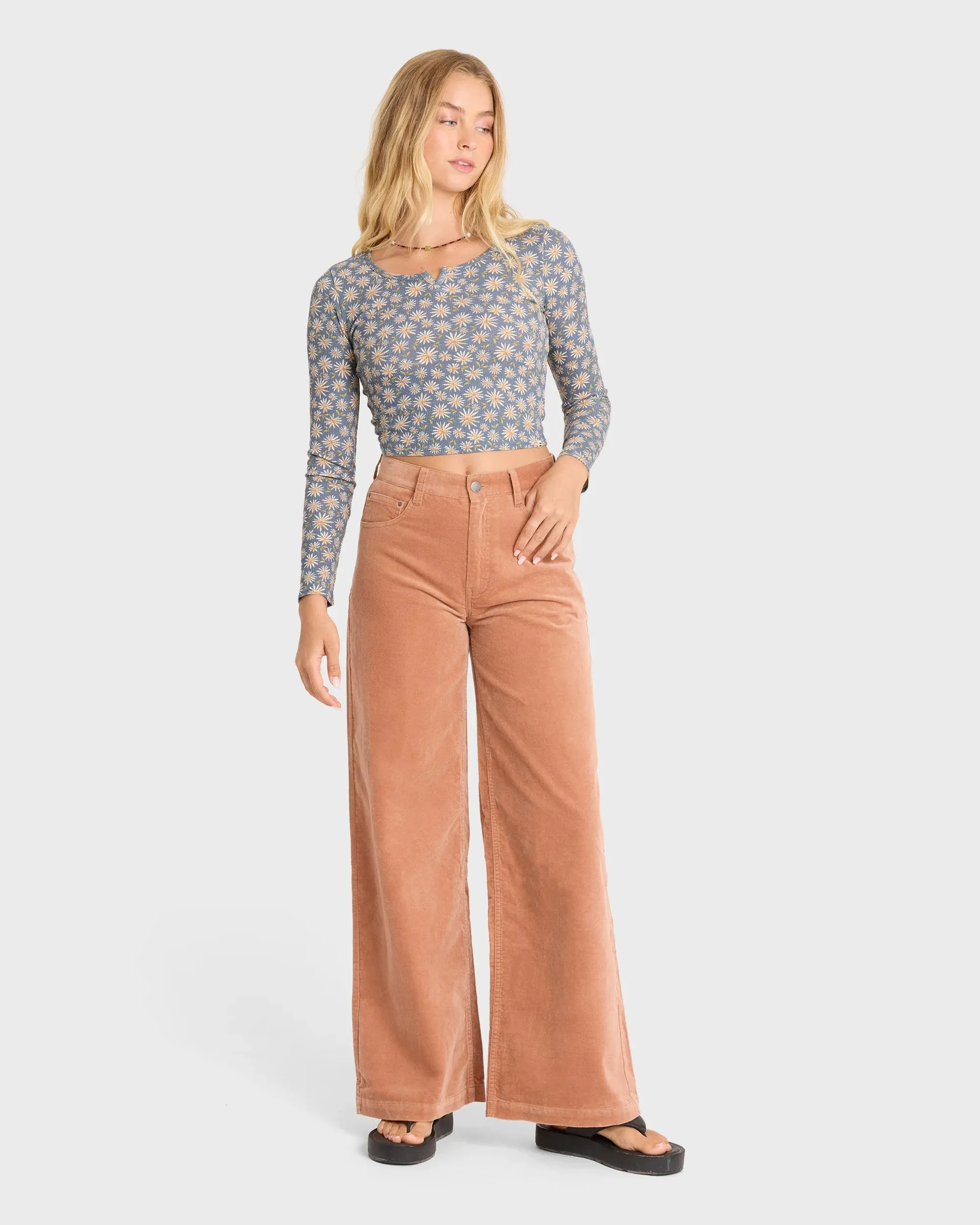 Billabong Women's Reese Long Sleeve Thermal Shirt - Blue Smoke sold by Sun Diego Boardshops product image thumbnail 3