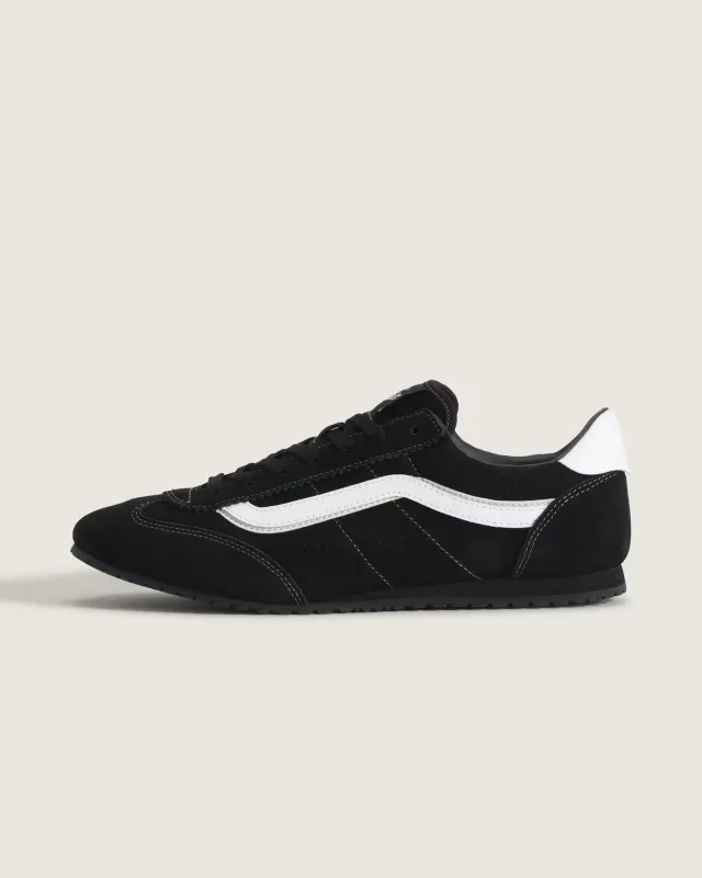 Vans Women's Super Lowpro Shoe - Black/White made by Vans