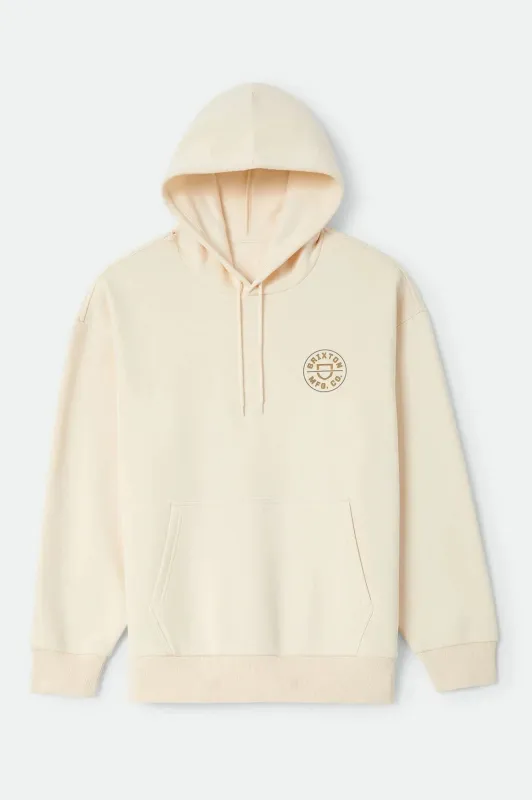 Brixton Men's Crest II Hood - Whitecap made by Brixton