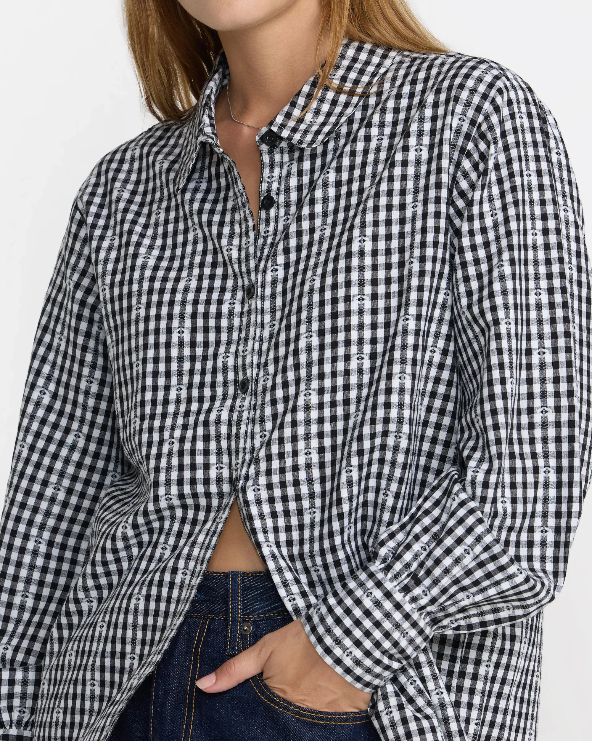 RVCA Women's Go West Long Sleeve Shirt - RVCA Black sold by Sun Diego Boardshops product image thumbnail 4
