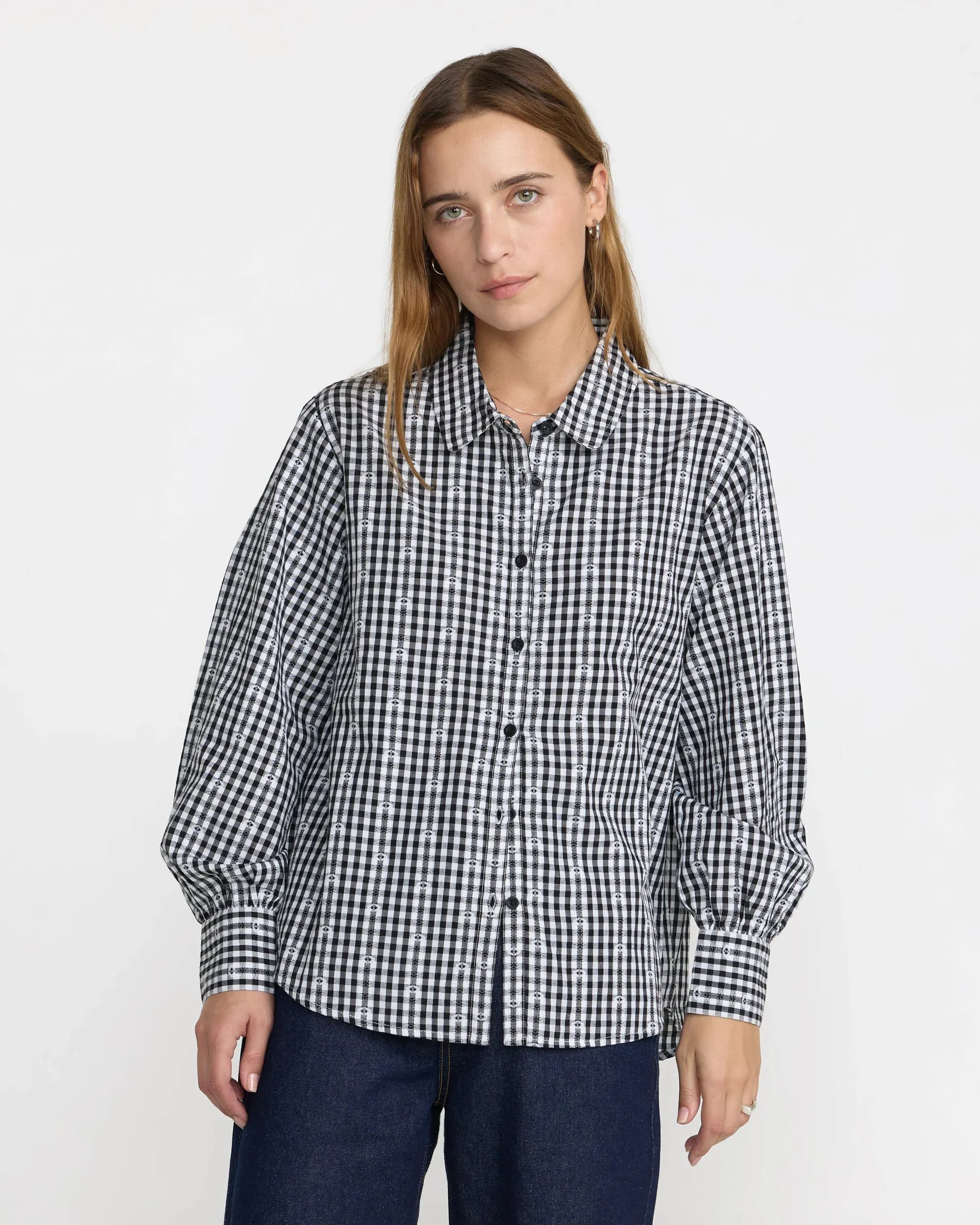 RVCA Women's Go West Long Sleeve Shirt - RVCA Black sold by Sun Diego Boardshops