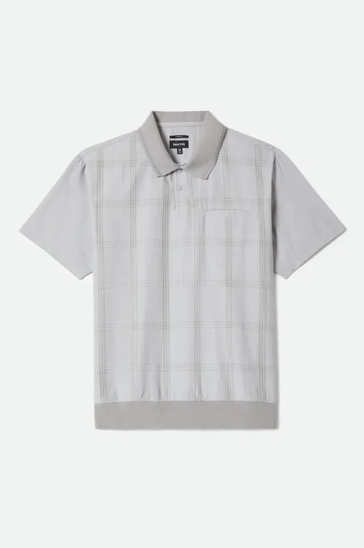 Brixton Men's Trolly Jacquard Weekend Short Sleeve Polo - Blue Aura made by Brixton