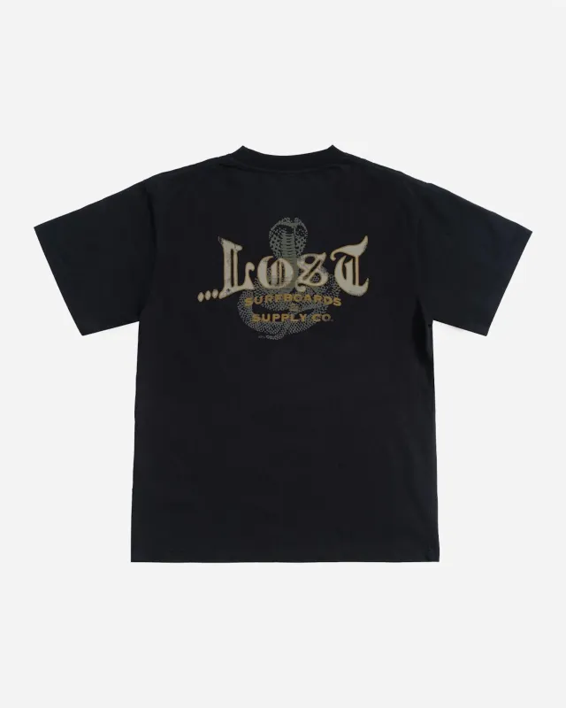 Lost Men's Cobra Boxy Tee - Black made by Lost