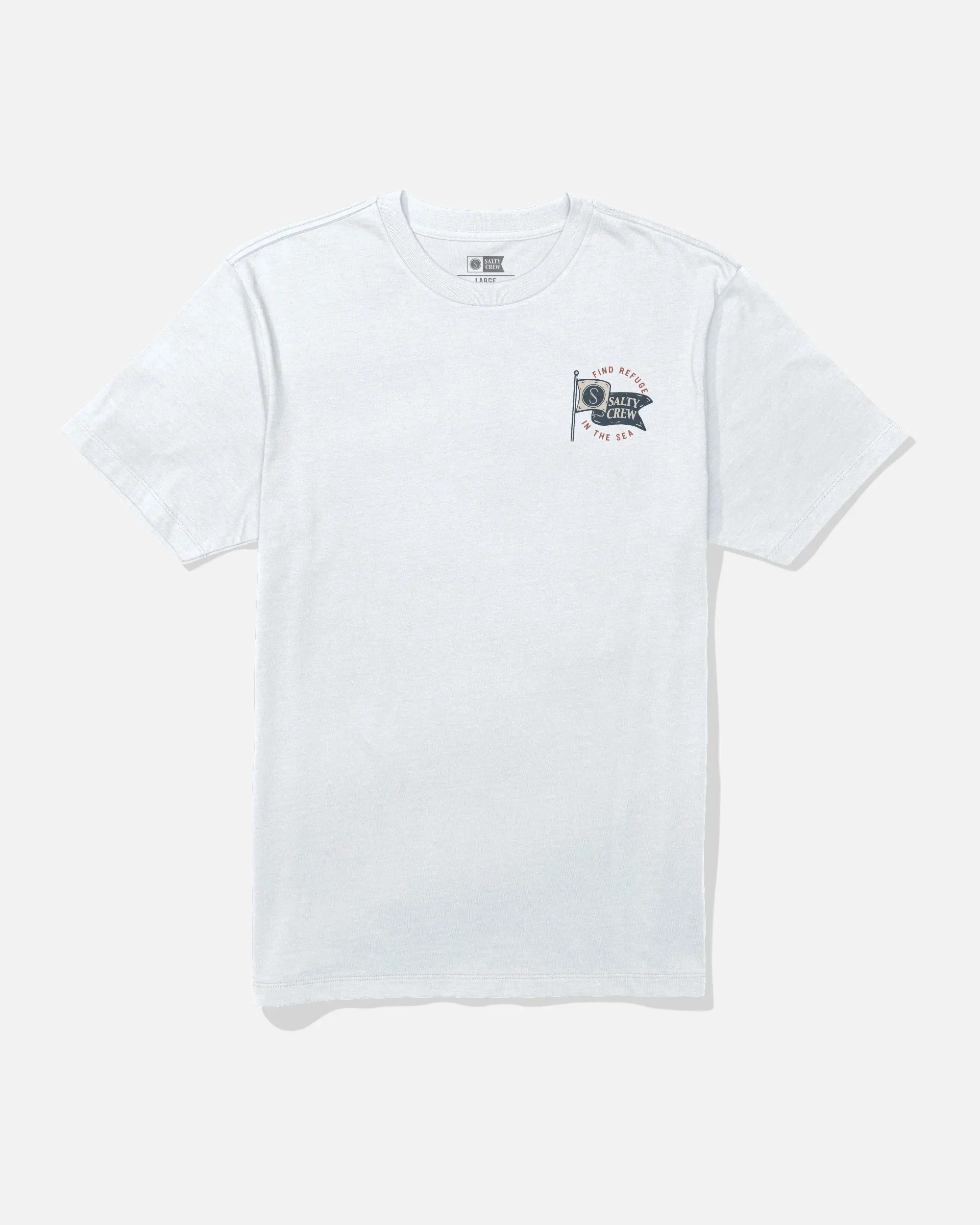 Salty Crew Men's Wavey Crew Tee - White sold by Sun Diego Boardshops product image thumbnail 2