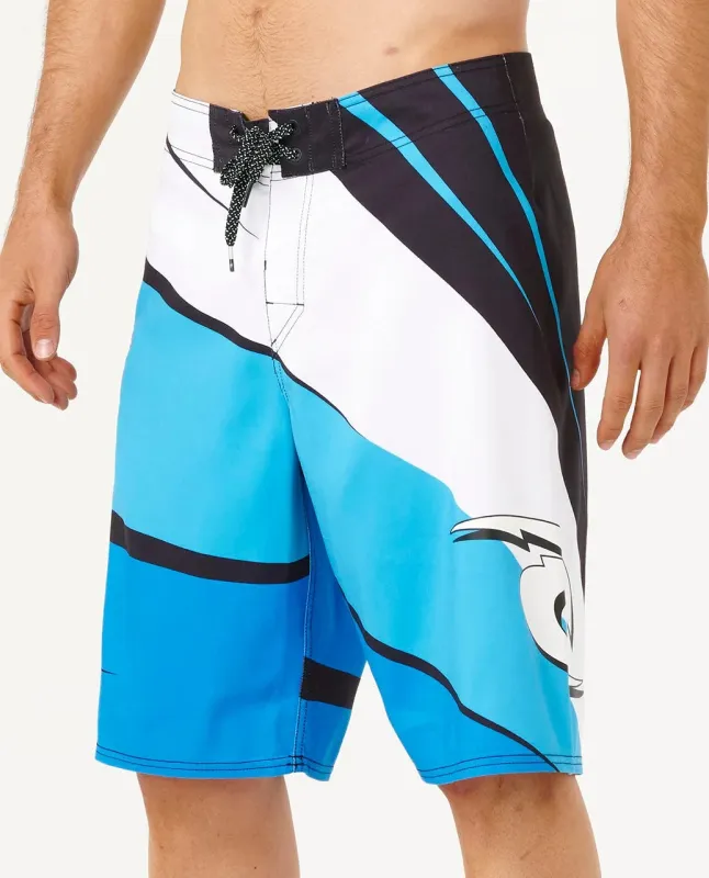 Rip Curl Men's Mick Fanning Icons Of Surf 22" Boardshort - Black/Blue made by Ripcurl