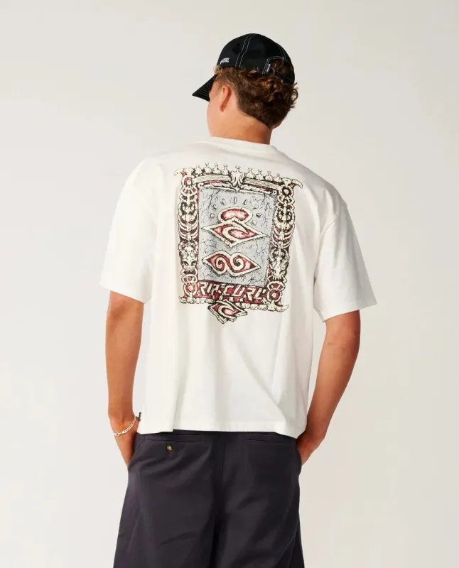 Rip Curl Men's Disorder Boneyards Tee - Bone made by Ripcurl