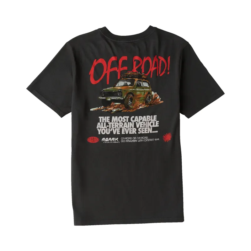 Roark Men's Off Road Premium Tee - Onyx made by Roark