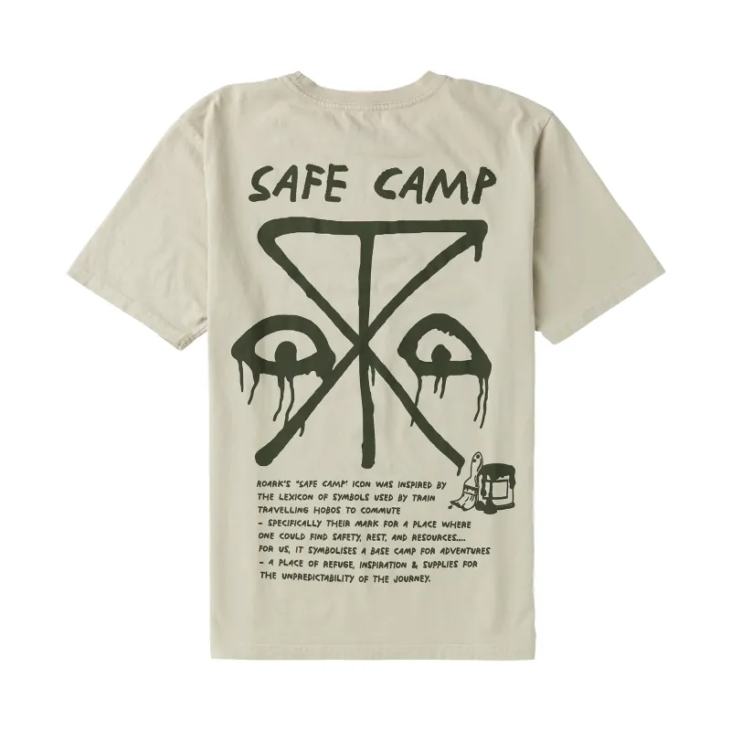 Roark Men's Safecamp Premium Tee - Fossil made by Roark