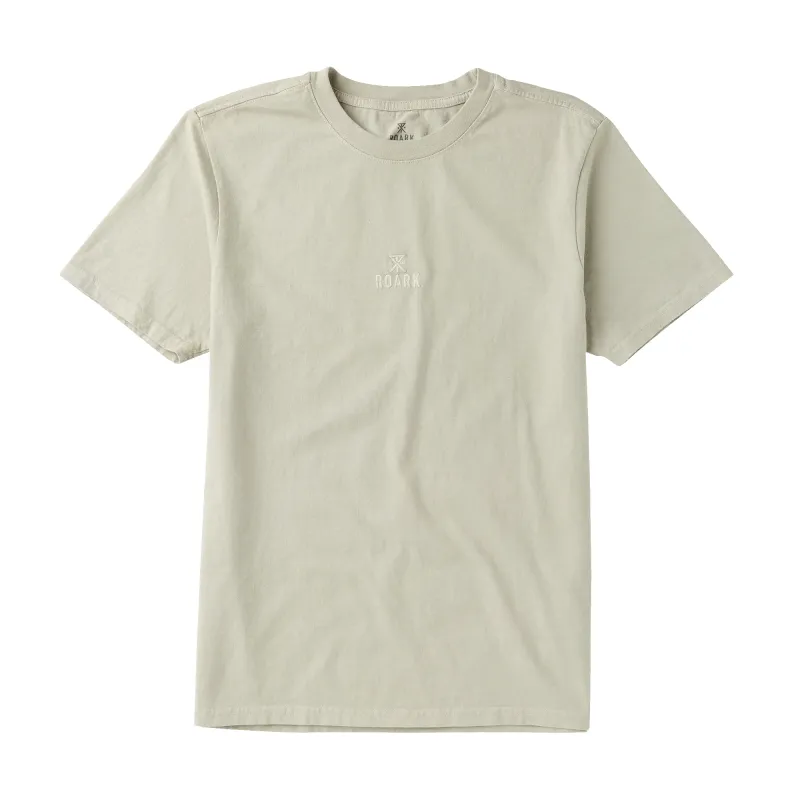 Roark Men's Safecamp Embroidery Premium Tee - Fossil made by Roark