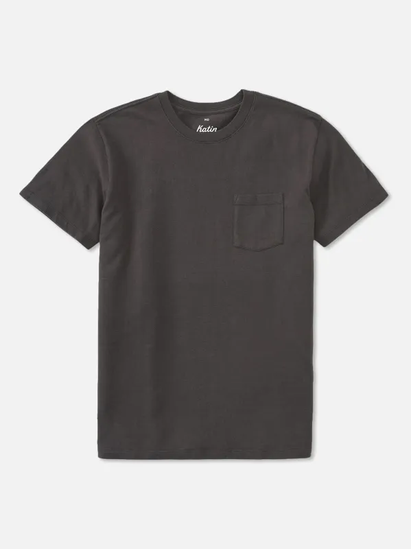 Katin Men's Base Tee - Black Vintage Wash made by Katin