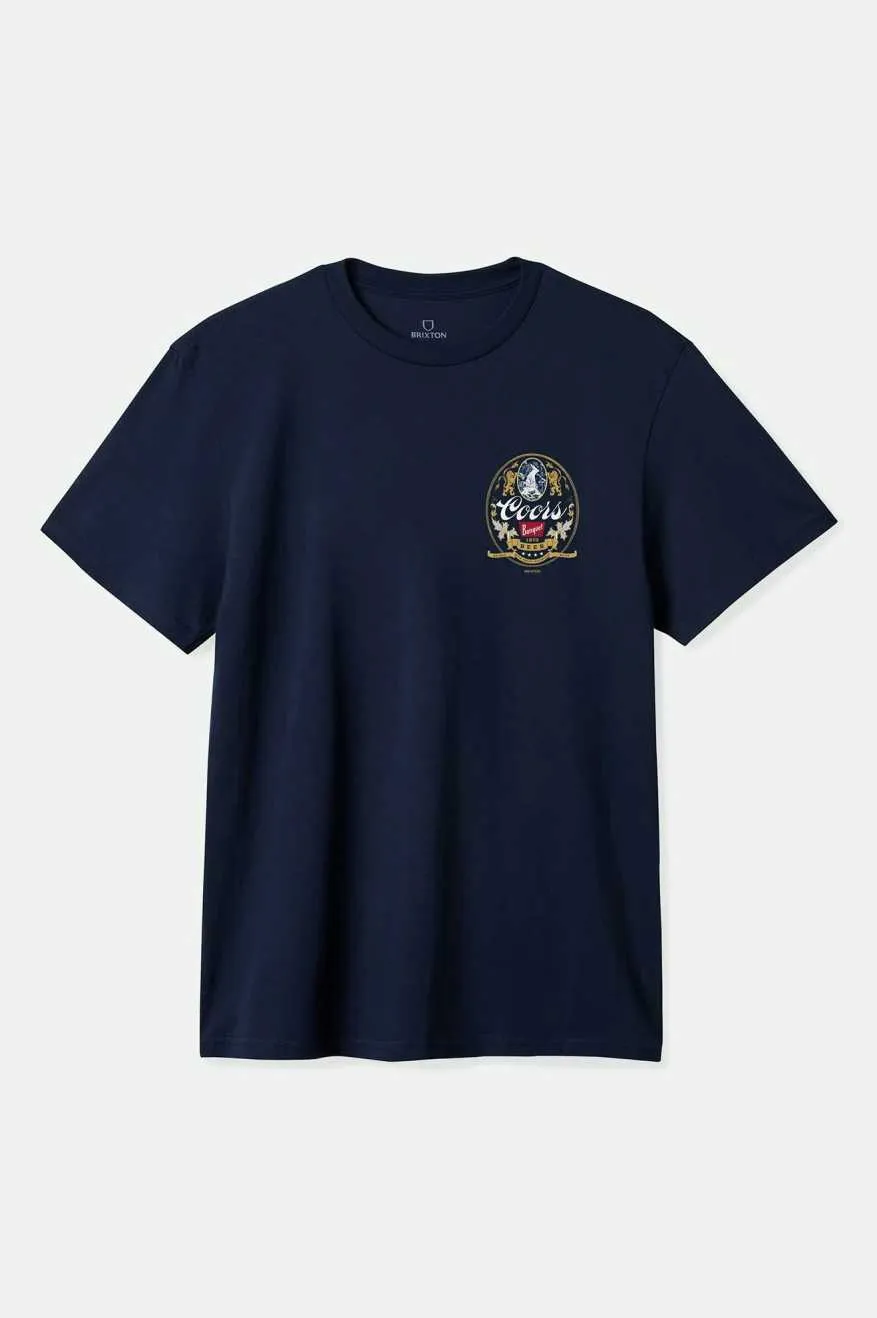 Brixton COORS START YOUR LEGACY MOUNTAIN T-SHIRT - NAVY sold by Sun Diego Boardshops product image thumbnail 2