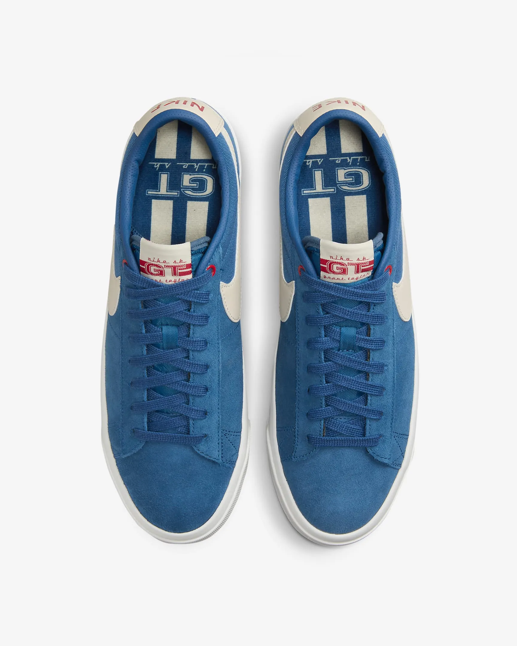 Nike SB Zoom Blazer Low Pro GT Skate Shoes - 403 COURT BLUE/LT OREWOOD BRN-COURT BLUE sold by Sun Diego Boardshops product image thumbnail 3
