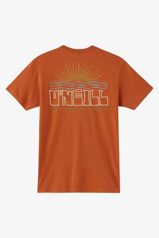 O'Neill RAYS & WAVES MODERN FIT TEE - GINGER BREAD sold by Sun Diego Boardshops