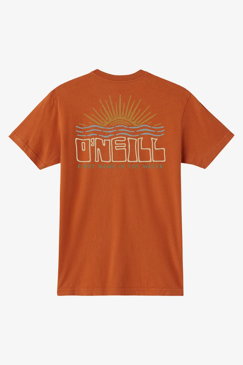 O'Neill RAYS & WAVES MODERN FIT TEE - GINGER BREAD sold by Sun Diego Boardshops
