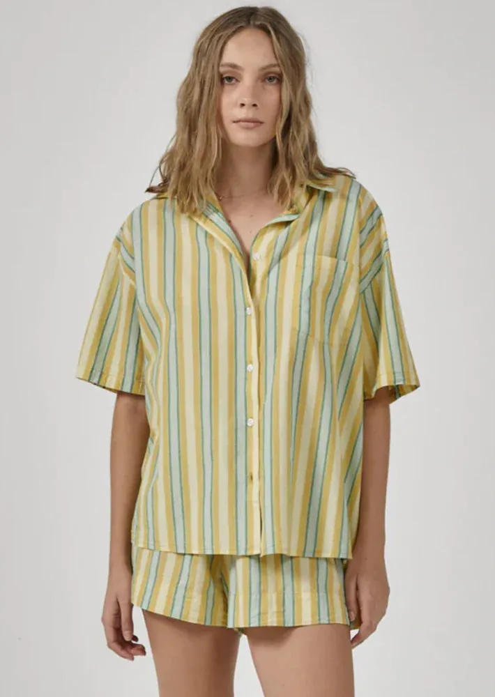 Thrills Salon Short Sleeve Shirt - CITRUS sold by Sun Diego Boardshops