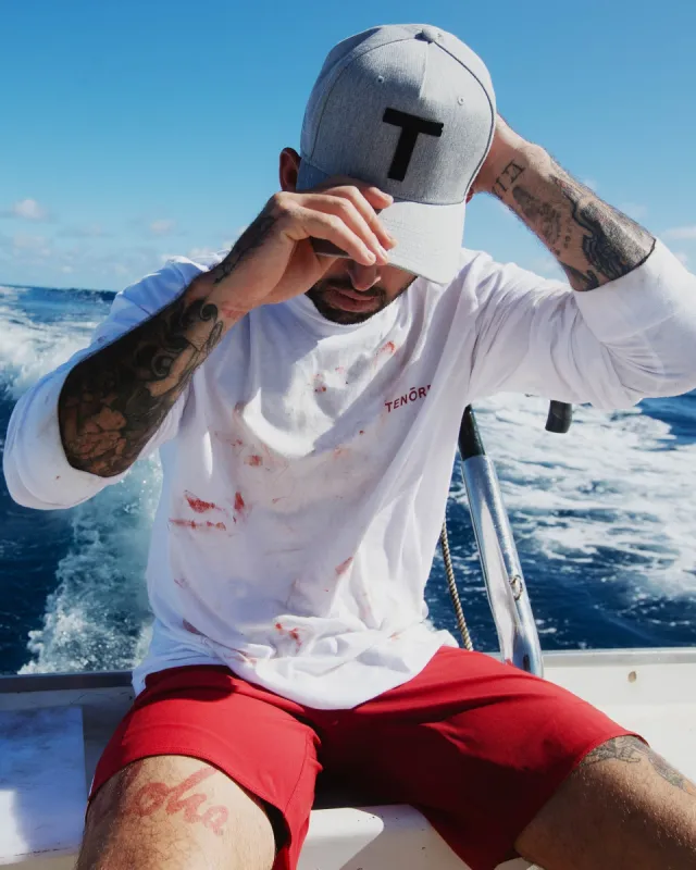 Tenore Left Chest Long Sleeve Tee - WHITE sold by Sun Diego Boardshops
